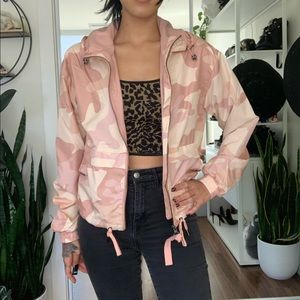 Bershka Pink Camo Spring Jacket